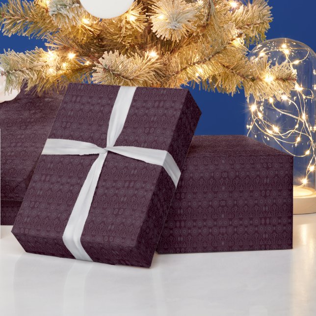 Papier Cadeau Graines de pieuvre textile fibreuse à la vinificat (Vacances)