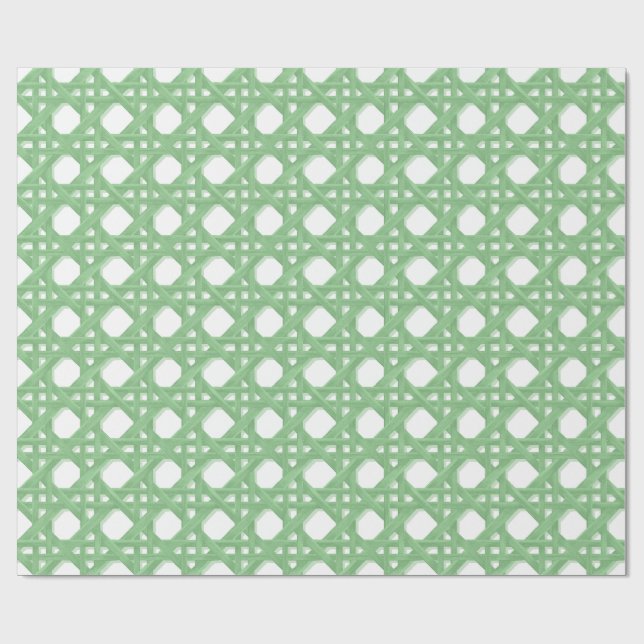 Papier Cadeau Grand CANING SLLY en 95ca92 VERT (Plat)