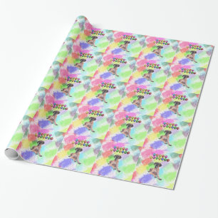 Papier Cadeau Grand Danois souhaitant une bonne année