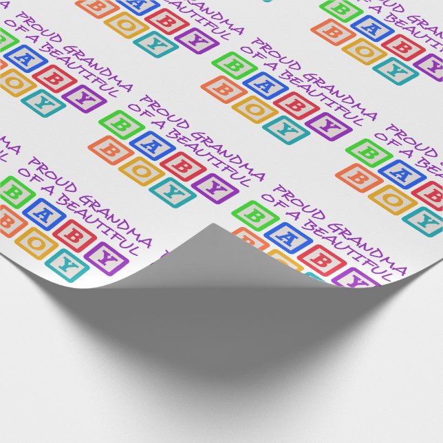 Papier Cadeau Grand-mère fière (Coin)