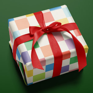 Papier Cadeau Grand Motif en arc-en-ciel coloré