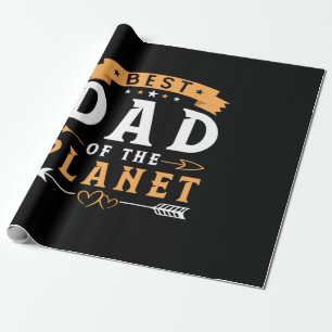 Papier Cadeau Grand-père Cadeau   Meilleur Père De La Planète