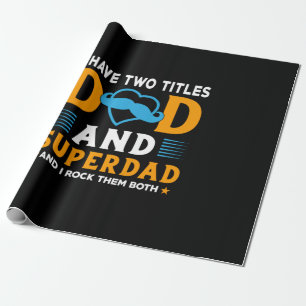 Papier Cadeau Grand-père Cadeau Papa Et Super Papa