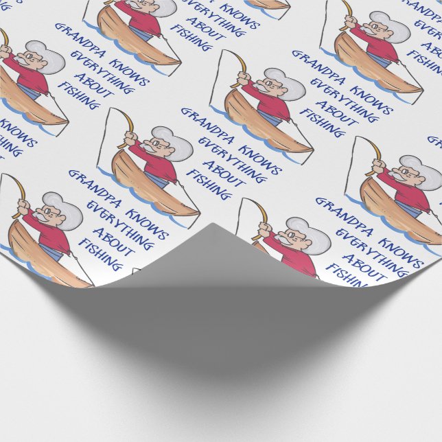 Papier Cadeau Grand-père sait (Coin)