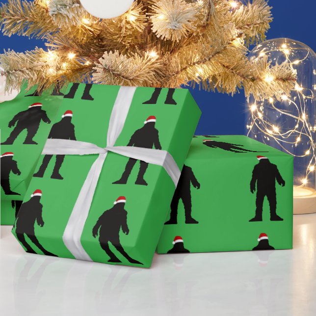 PAPIER CADEAU GRAND PIED NOËL DRÔLE  (Vacances)
