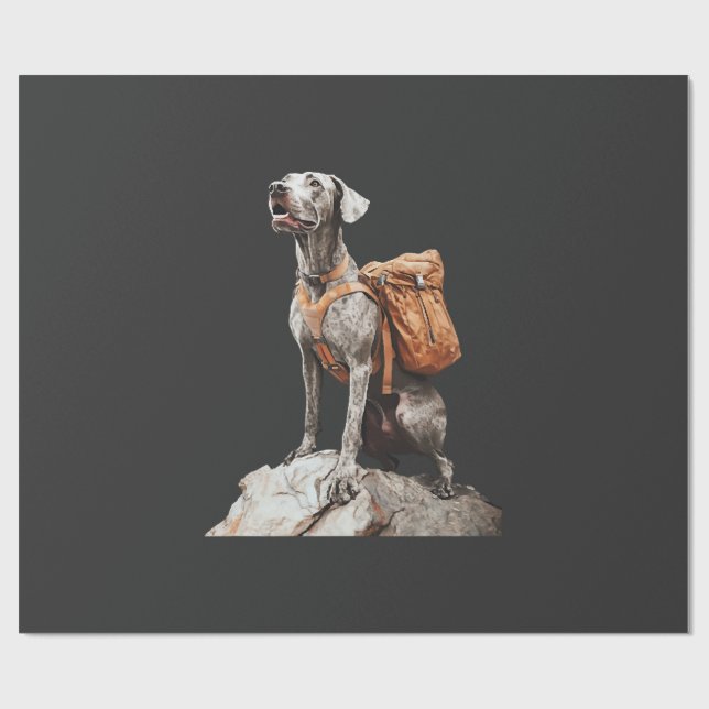 Papier Cadeau Grand Pitbull Dane (Plat)