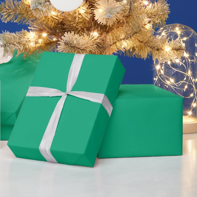 Papier Cadeau grand polygone vert sarcelle en forme de dossier (Vacances)