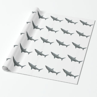Papier Cadeau Grand requin blanc