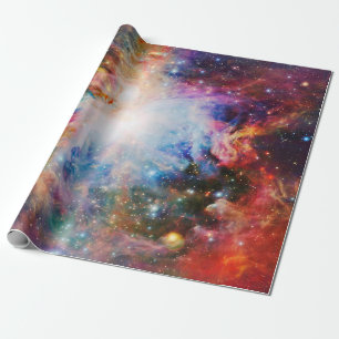 Papier Cadeau Grande nébuleuse d'Orion arc-en-ciel