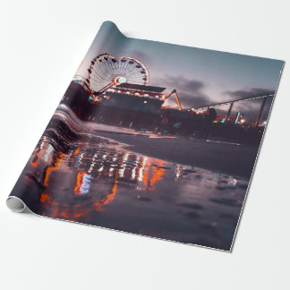 Papier Cadeau Grande roue pendant l'heure d'or