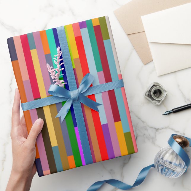 Papier Cadeau Grandes Couleurs Minces (Cadeaux)