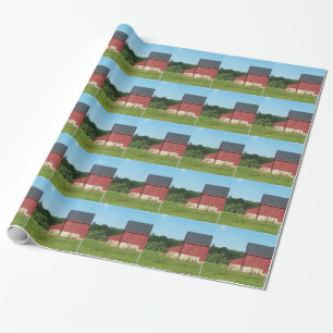 Papier Cadeau Grange rurale