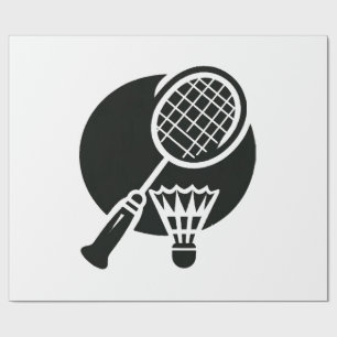 Papier Cadeau Graphique de badminton