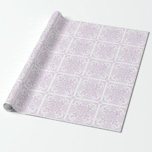 Papier Cadeau Graphique de Crochet pourpre