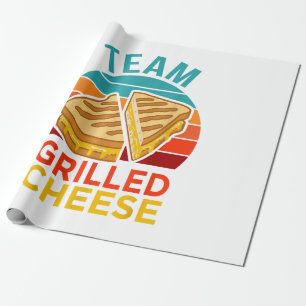 Papier Cadeau Graphisme de l'amoureux du sandwich au fromage gri