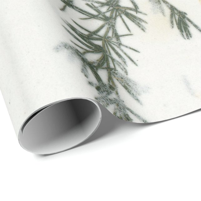 Papier Cadeau Grass Floral naturel Cali Rosemary Pétales de mûre (Coin rond)