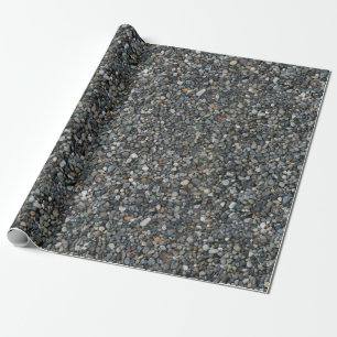 Papier Cadeau Gravel de pois gris Rocks Galets