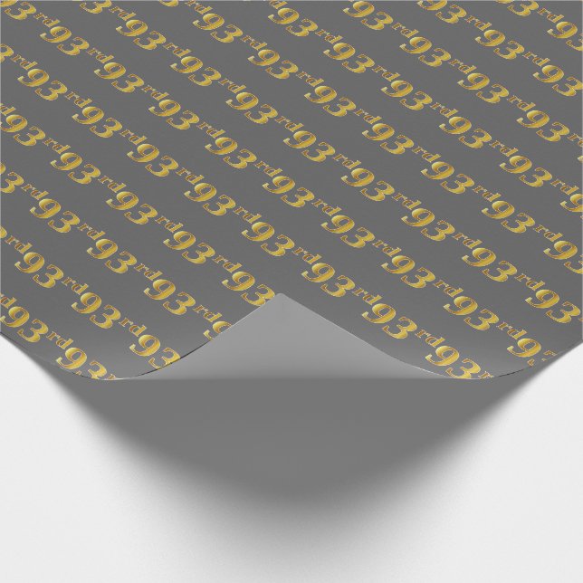 Papier Cadeau Gray, Faux Gold 93e (Quatre-vingt-treize) (Coin)