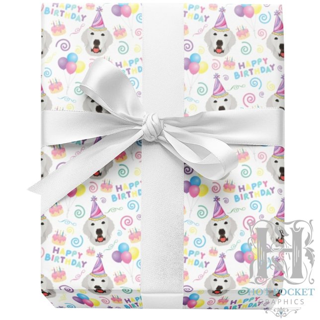 Papier Cadeau Great Pyrenees Wrapping Paper (Créateur téléchargé)