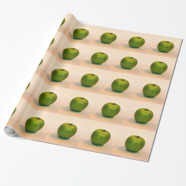 Papier Cadeau Green Apple Trio (Déroulé)