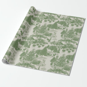 Papier Cadeau Green Christmas Winter Wonderland MEDIUM
