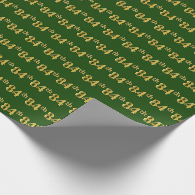 Papier Cadeau Green, Faux Gold 84e (Quatre-vingt-quatrième) (Coin)