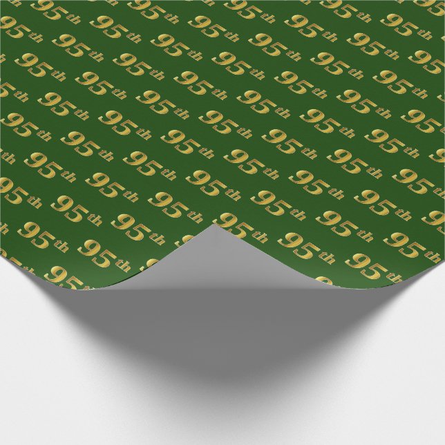 Papier Cadeau Green, Faux Gold 95e (Quatre-vingt-quinze) (Coin)