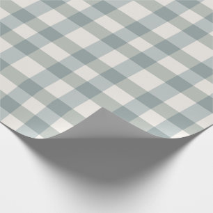 Papier Cadeau Green Plaid En vichy Country Farmhouse Simple