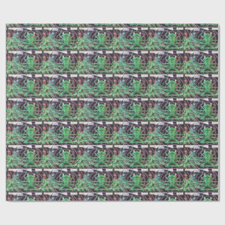 Papier Cadeau Grenouille Relaxante Avec Huit Armoiries