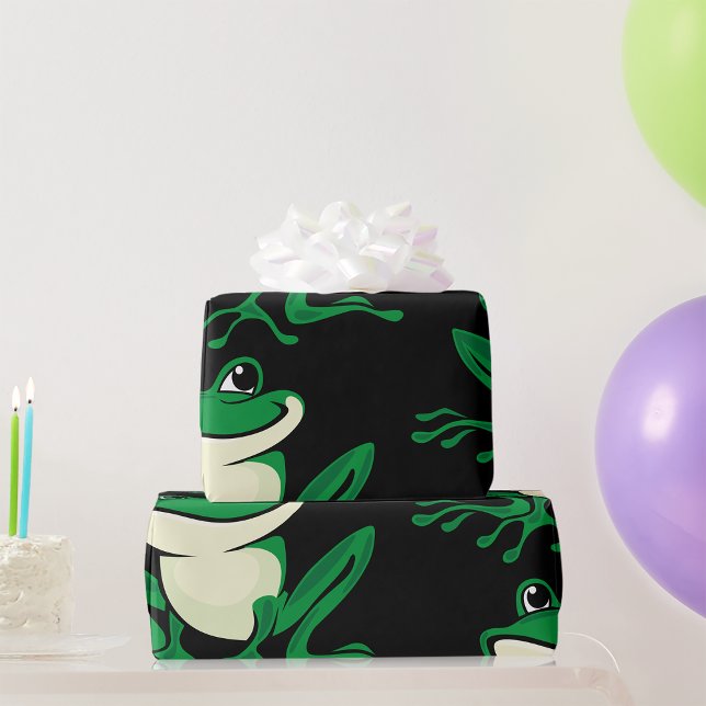 Papier Cadeau Grenouille verte (Créateur téléchargé)