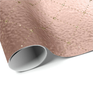 Papier Cadeau Grill Diamond Rose Gold Rose Princesse Parties sci