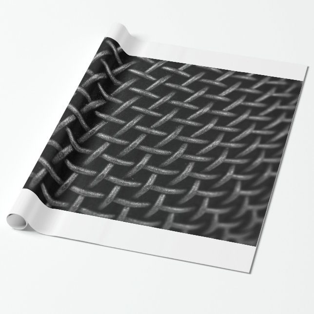 Papier Cadeau Grille de microphone en arrière-plan (Déroulé)