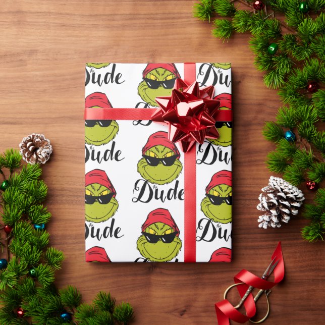 Papier Cadeau Grinch | Le Dude (Cadeau de vacances)