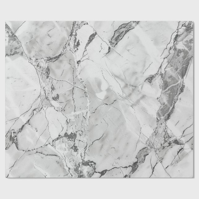 Papier Cadeau Gris Ardoise Whisper Stream Marbre Texture Envelop (Plat)
