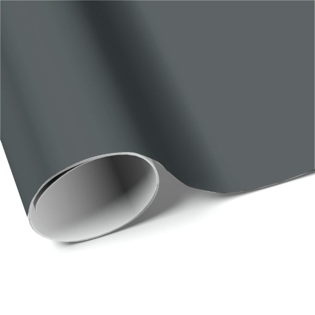 Papier Cadeau Gris foncé Azur (Coin rond)