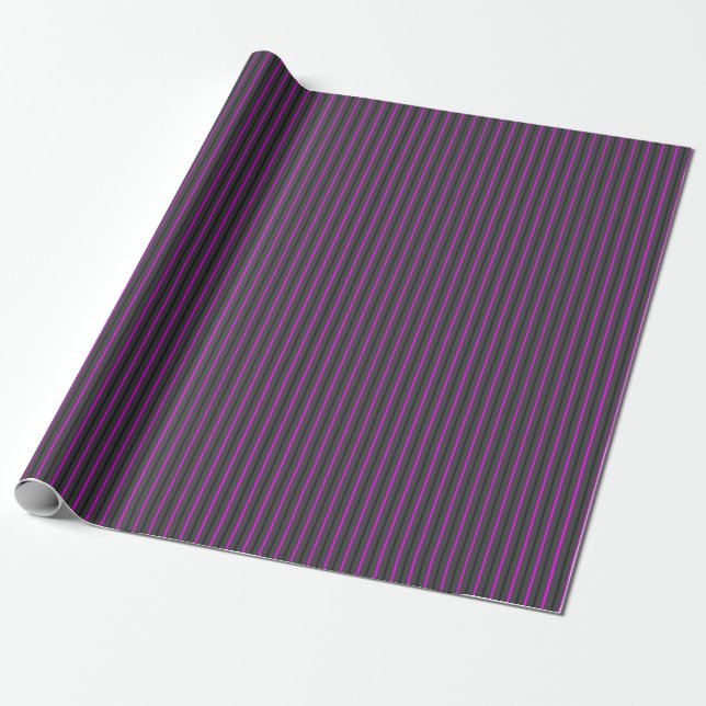 Papier Cadeau Gris moyen avec Gris foncé et Gris rose (Déroulé)