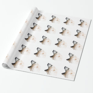Papier Cadeau Grondement d'ours blanc