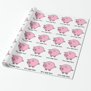 Papier Cadeau Gros porc