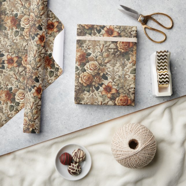 Papier Cadeau Grotesque Elegance – Gothic Victorian (Artisanat)