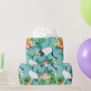 Papier Cadeau Grues japonaises