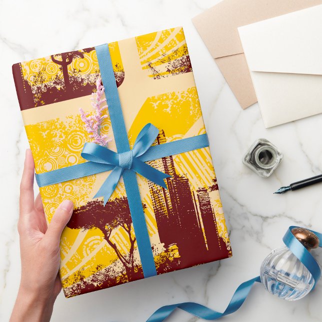 Papier Cadeau Grunge City (Créateur téléchargé)