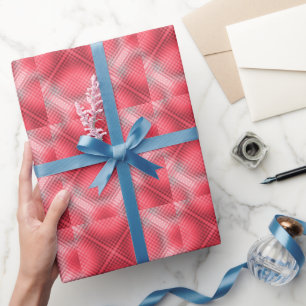 Papier Cadeau Grunge rouge et gris