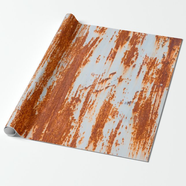 Papier Cadeau grunge rouille mur arrière - plan et texture (Déroulé)