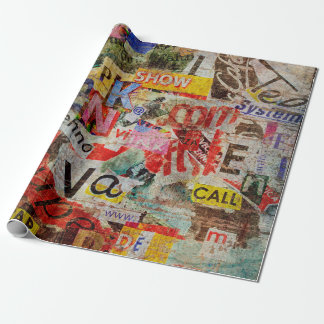 Papier Cadeau Grunge texturé design arrière - plan avec vieux dé