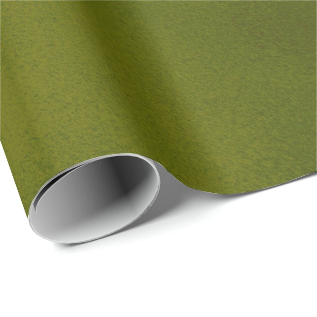 Papier Cadeau Grungy Stylisson Smudge Dark Green (Coin rond)