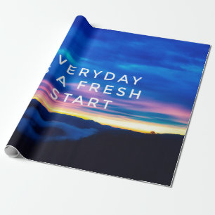 Papier Cadeau Guillemets motivants et inspirants - Tous les jour