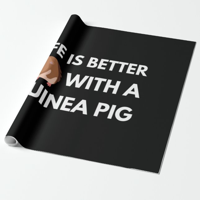 Papier Cadeau Guinéen Pig Lover (Déroulé)