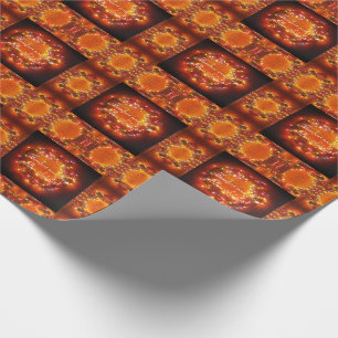 Papier Cadeau Guirlande de lumières de Faery de solstice d'hive