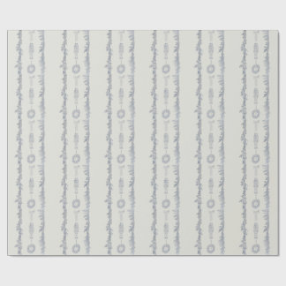 Papier Cadeau Guirlande de Noël vintage Casse-Noisette Rayure