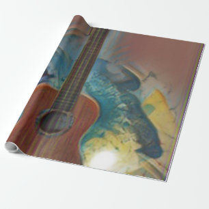 Papier Cadeau Guitare acoustique cool